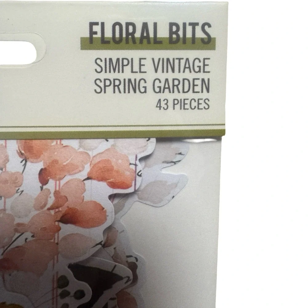 Simple Stories Simple Vintage Spring Garden Bundle OS Multicolor Floral Bits NWT